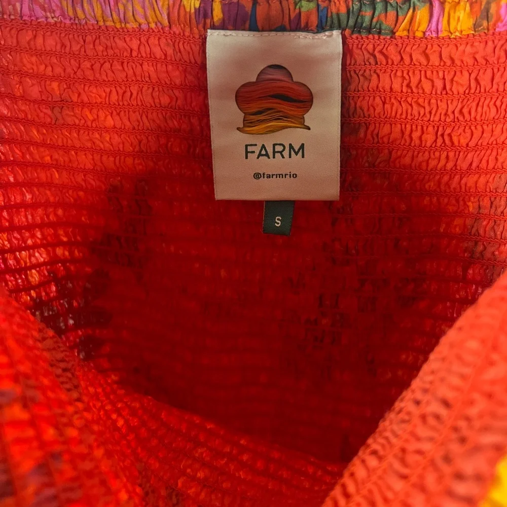 FARM Rio Red Textured Dress - Picture 4 of 4